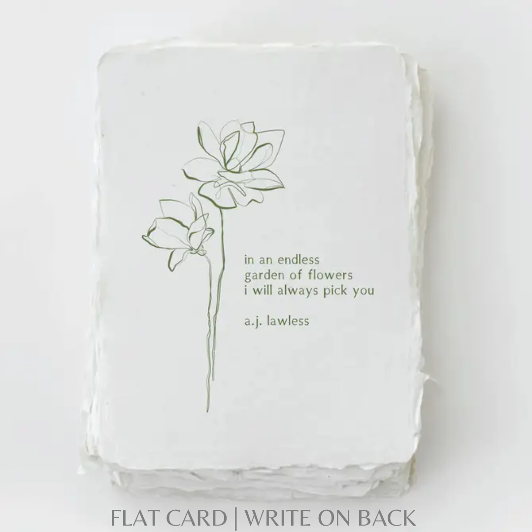 I Always Pick You | Plant Floral Love Greeting Card
