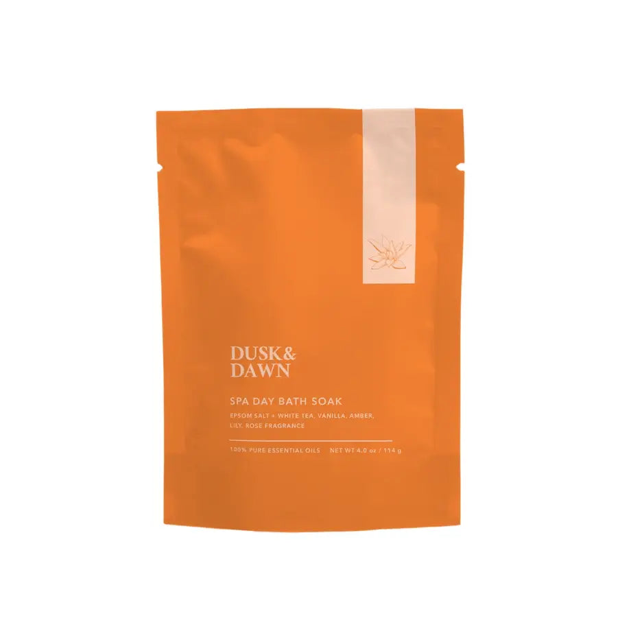 Spa Day Bath Soak: Epsom Salt + White Tea Pouch + Vanilla
