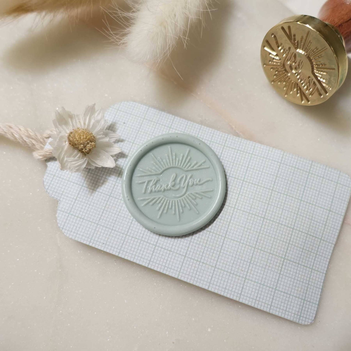 Thank you wax seal stamp, wax seal kit or stamp head
