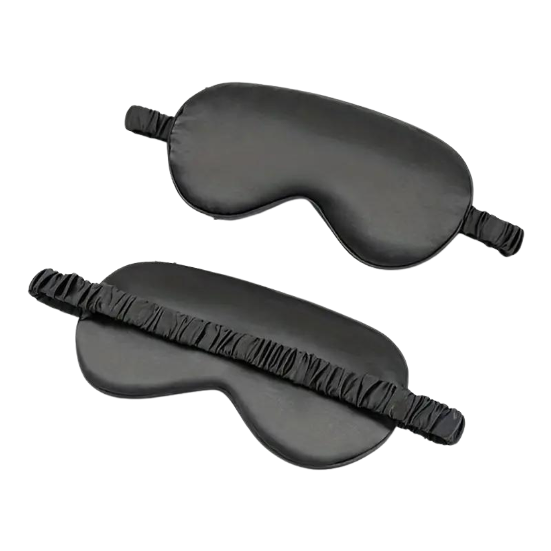 Silky Satin Sleep Eye Mask - Black