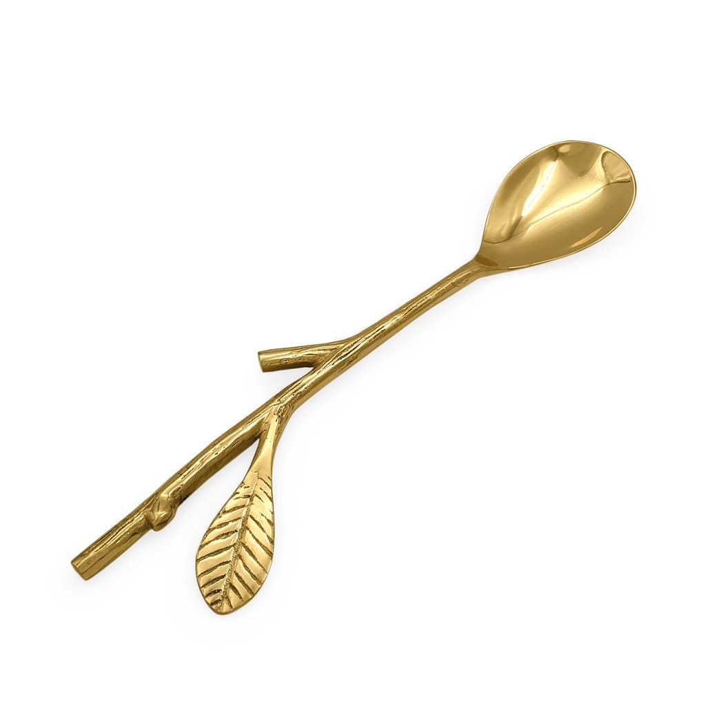 Brass Leaf Serving Piece