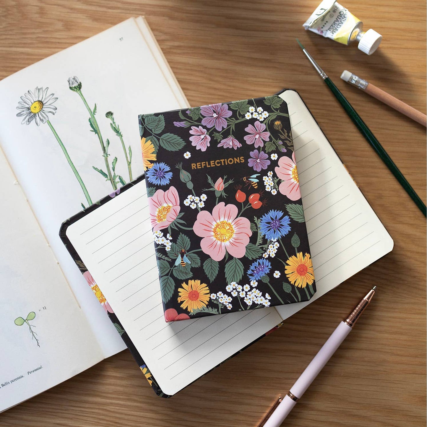 FLORAL REFLECTIONS | Hardcover Notebook