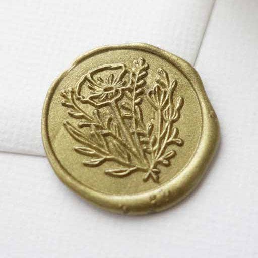 Wild Flower Wax Seal Stamp & Handle