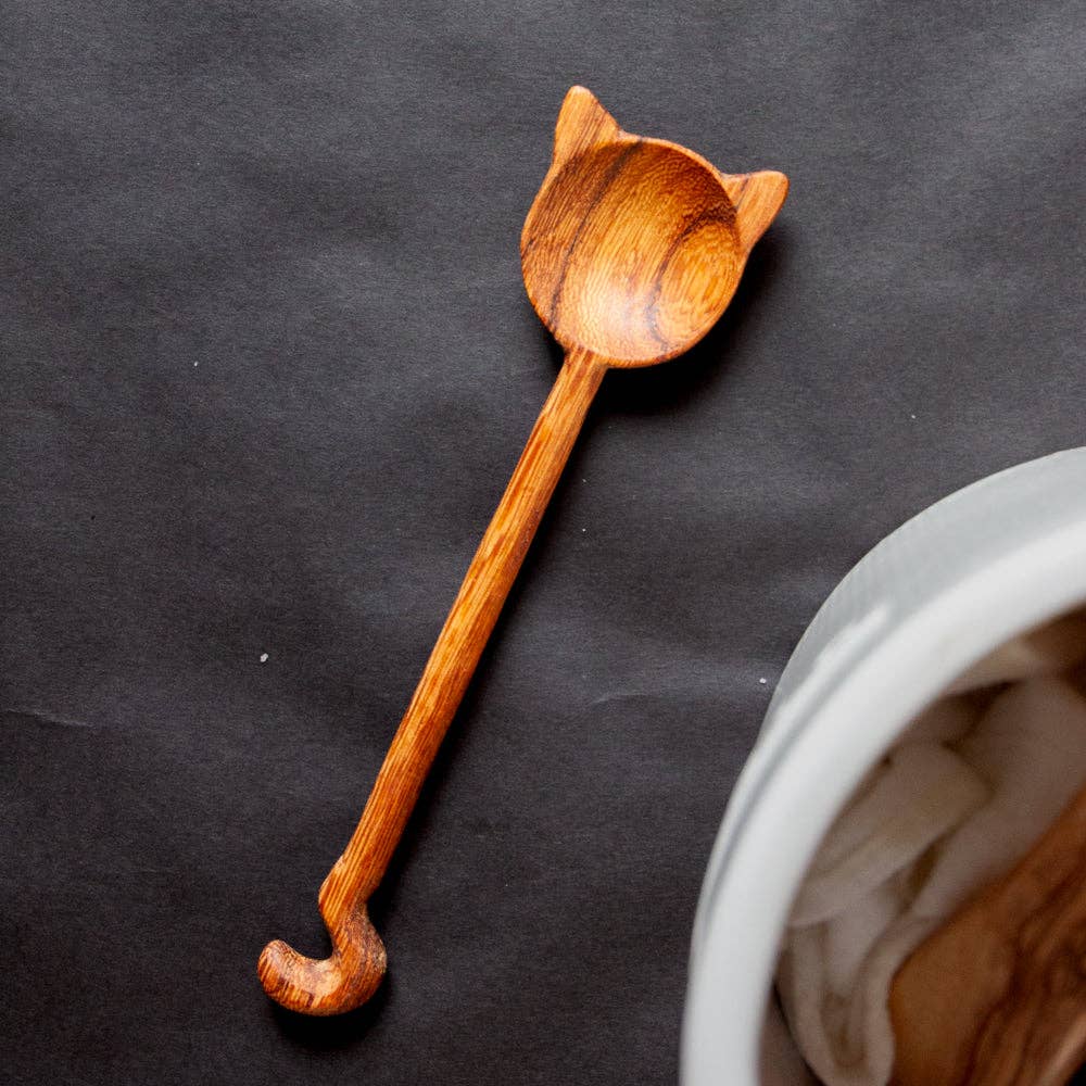 Wooden Cat Shaped Spoon