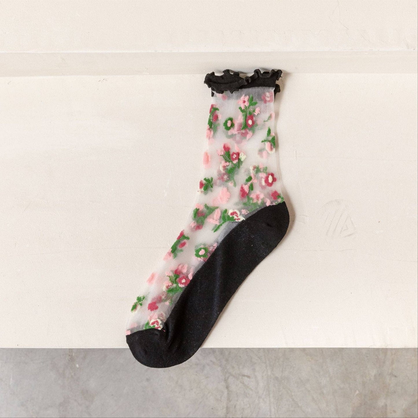 Rufia - Floral Pattern Summer Socks - Bohemian Design