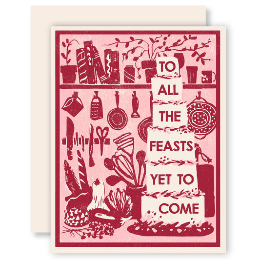 All the Feasts Letterpress Card