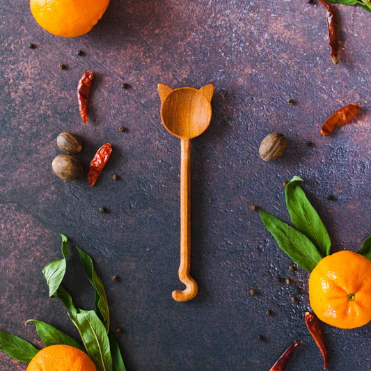 Wooden Cat Shaped Spoon