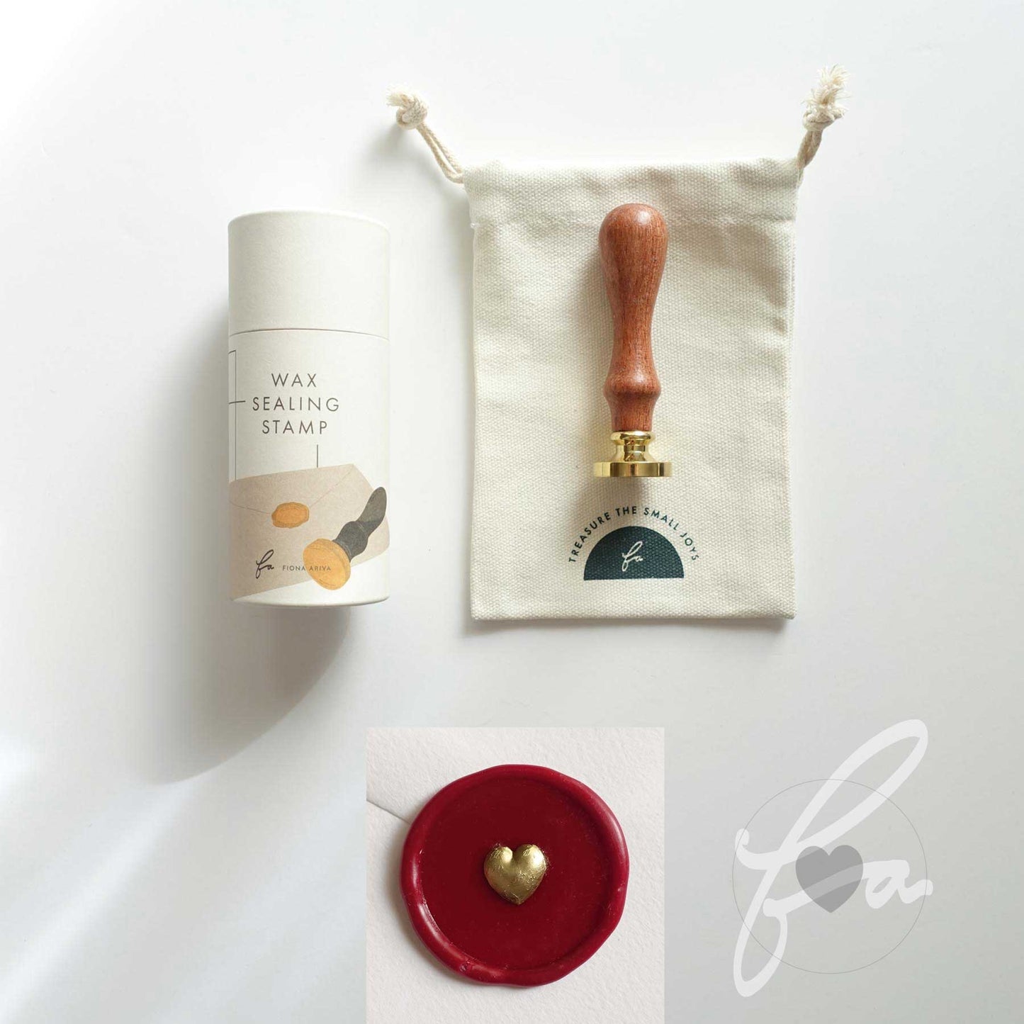 Love Heart 3D Wax Seal Stamp & Handle