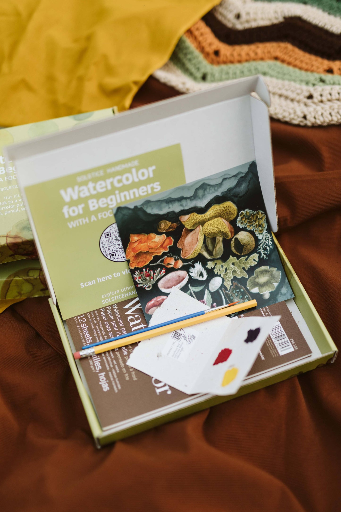 Beginner's Watercolor Art Kit with Video Lesson