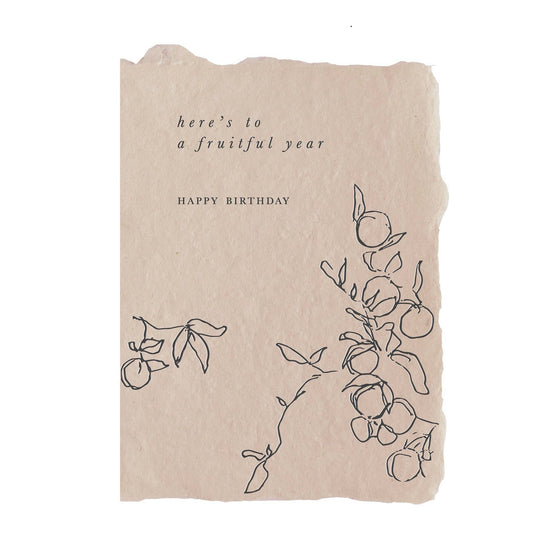 Fruitful Year Happy Birthday Card