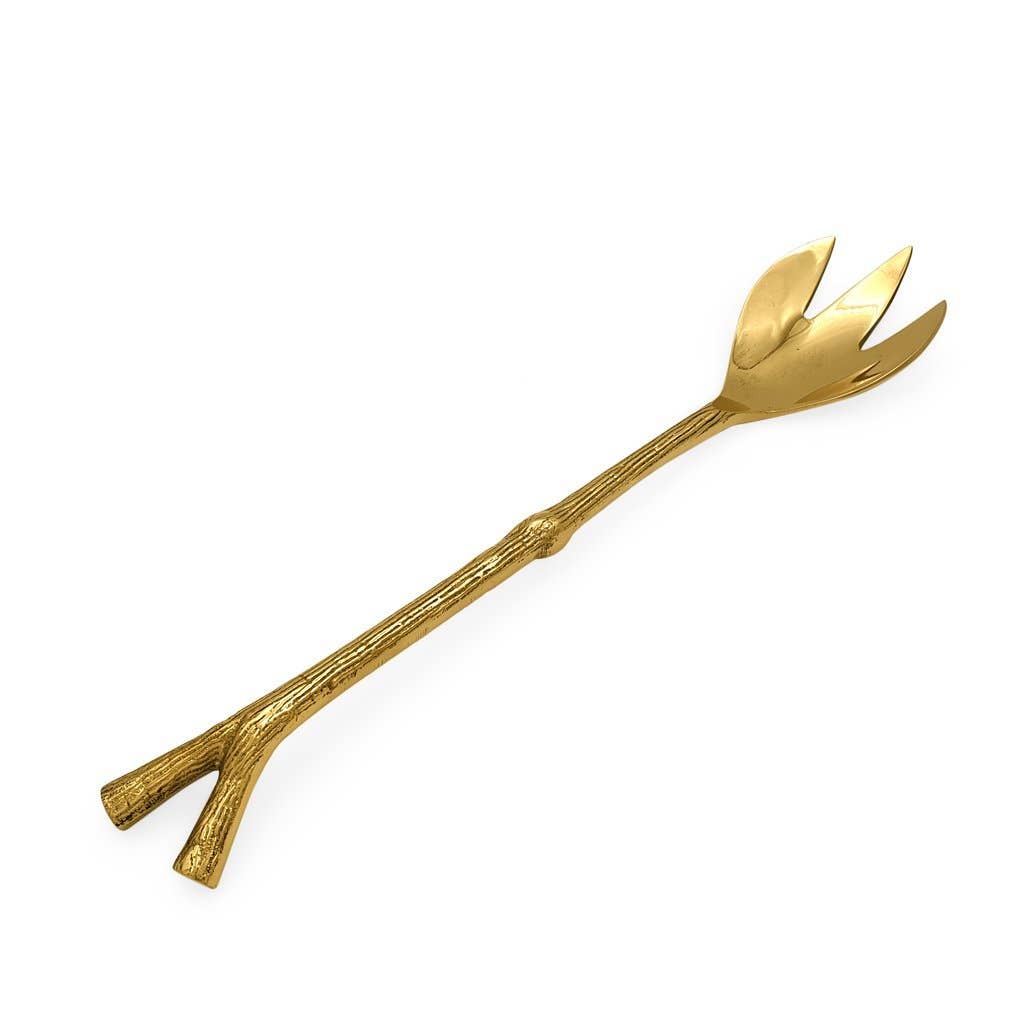 Brass Leaf Serving Piece