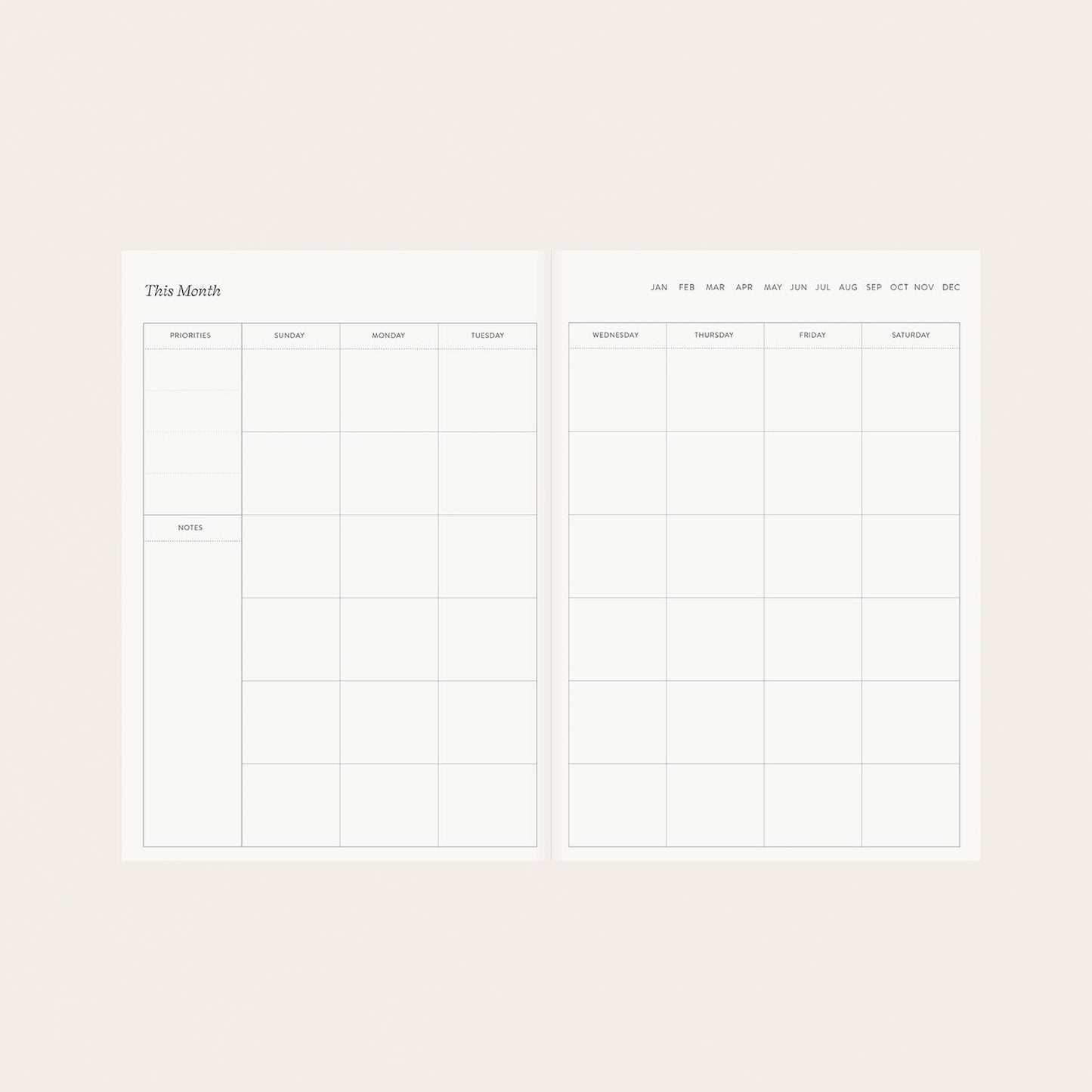 HERBARIUM | LINEN-BOUND UNDATED PLANNER